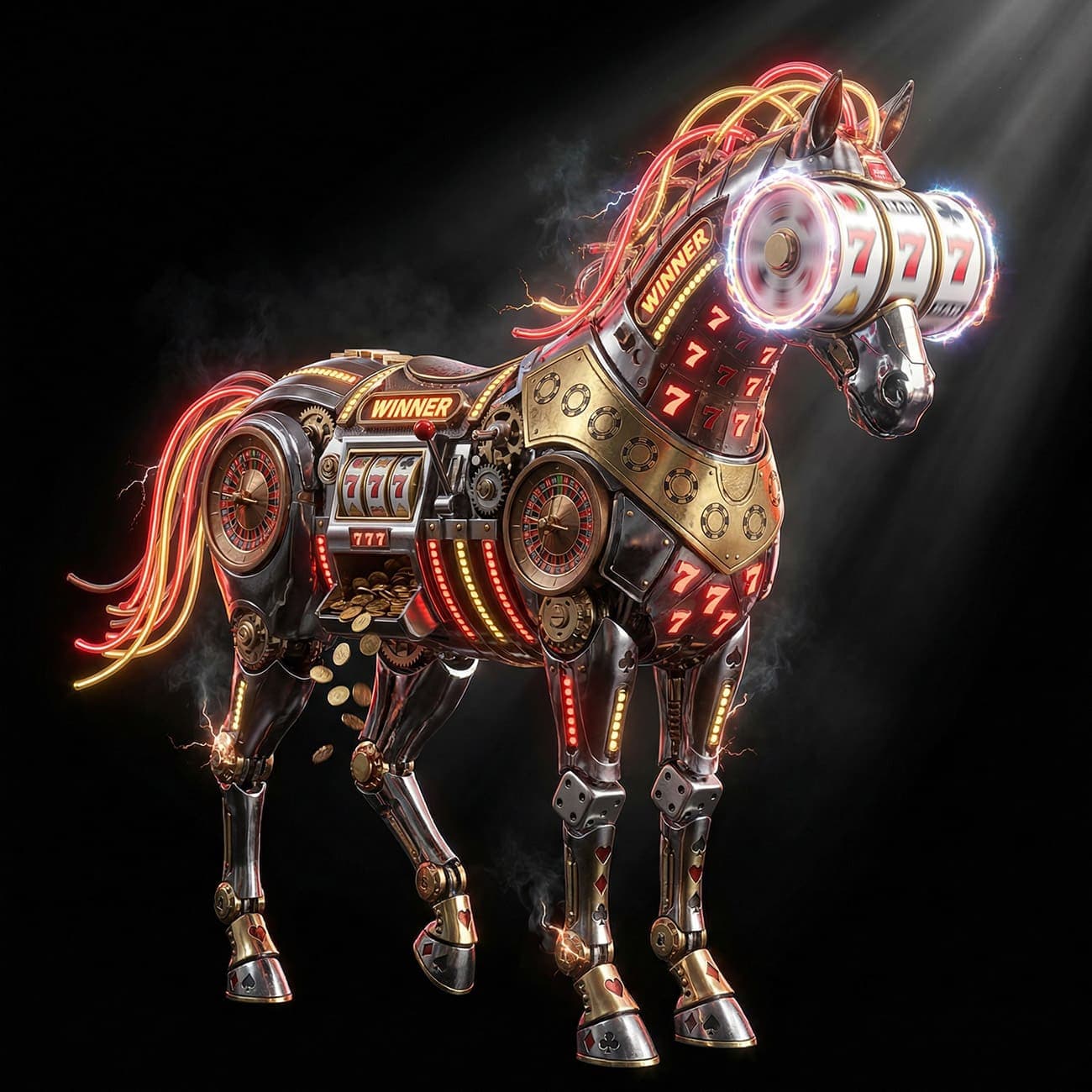 Horse racing casino visual